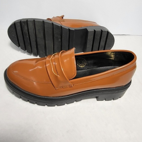 Vintage Rivana Fashion Loafers FitFlop Lug Sole Chunky Platform Brown Size 25 - Picture 6 of 10